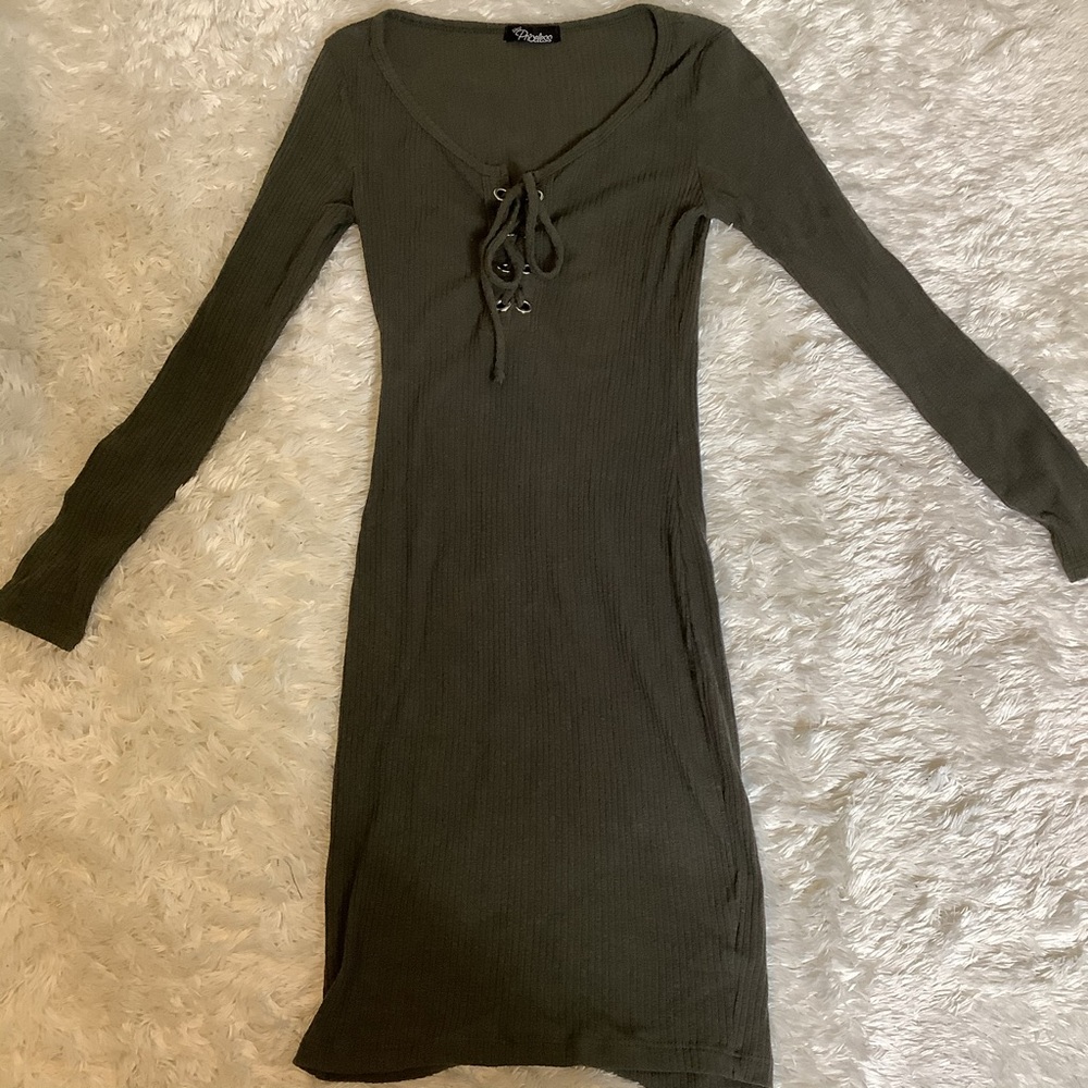 NWOT Khaki/olive casual dress